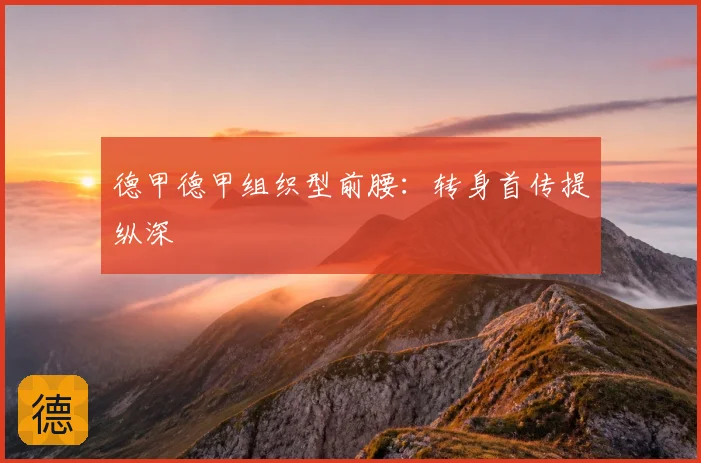 德甲德甲组织型前腰：转身首传提纵深